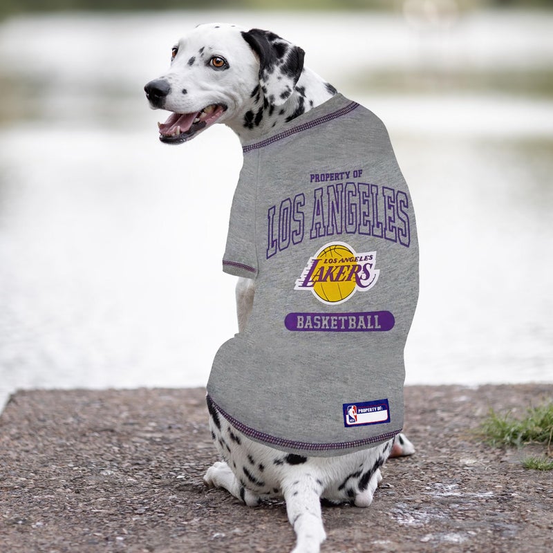 Pets First NBA Licensed Hoodies & T-shirt for Dogs & Cats, Los Angeles Lakers, Medium - Image 2